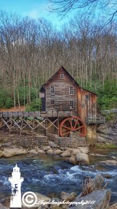 Glade Creek Grist Mill Vertical Panoramic 42918